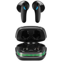 iLive Truly Wireless Gaming Earbuds With Rechargeable Charging Case - Black