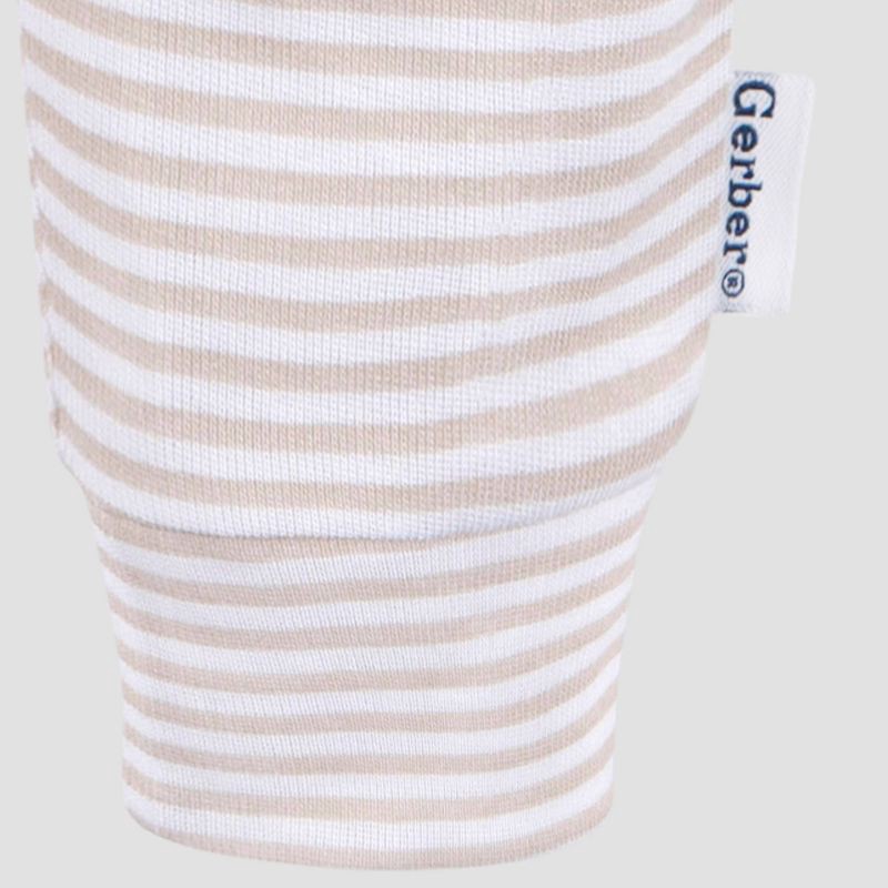 slide 5 of 7, Gerber Baby 3pk Jogger Pants - White 6-9M: Cotton Knit, Elastic Waist, Tapered Leg, Machine Washable, Infant Apparel, 3 ct