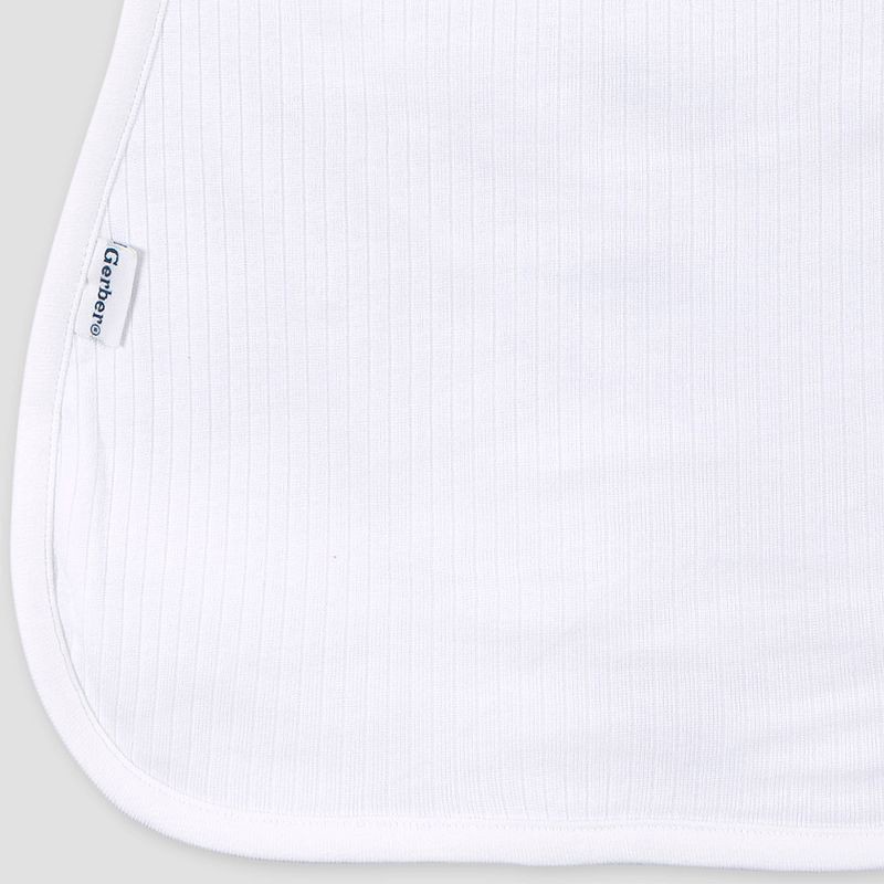 slide 7 of 8, Gerber Baby 5pk Burp Cloth - White, 5 ct