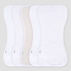 Gerber Baby 5pk Burp Cloth - White
