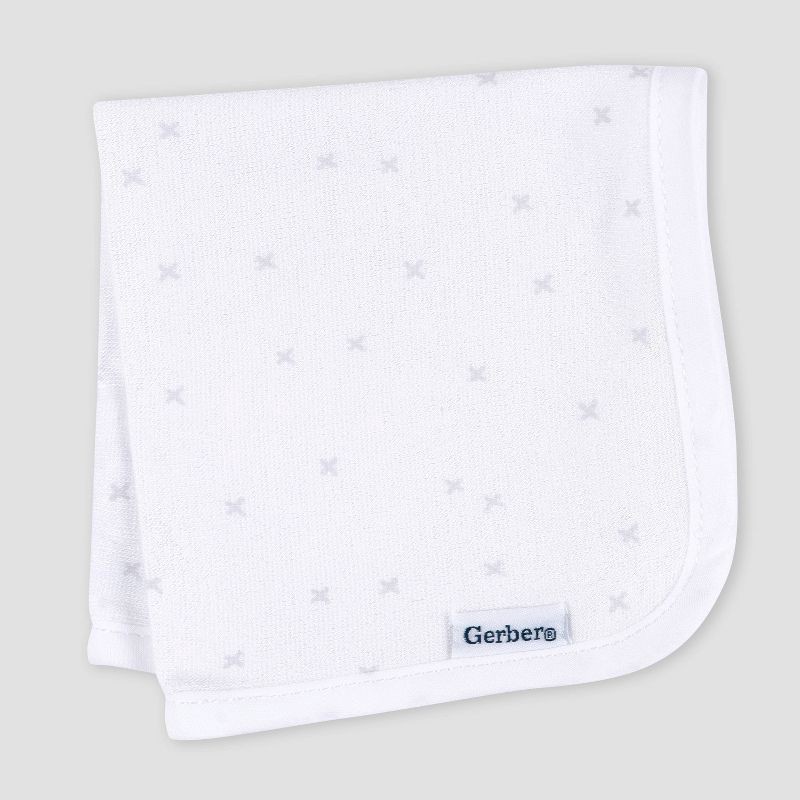 slide 4 of 4, Gerber Baby 10pk Knit Washcloth - White, 10 ct