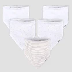 Gerber Baby 5pk Bandana Bib - White