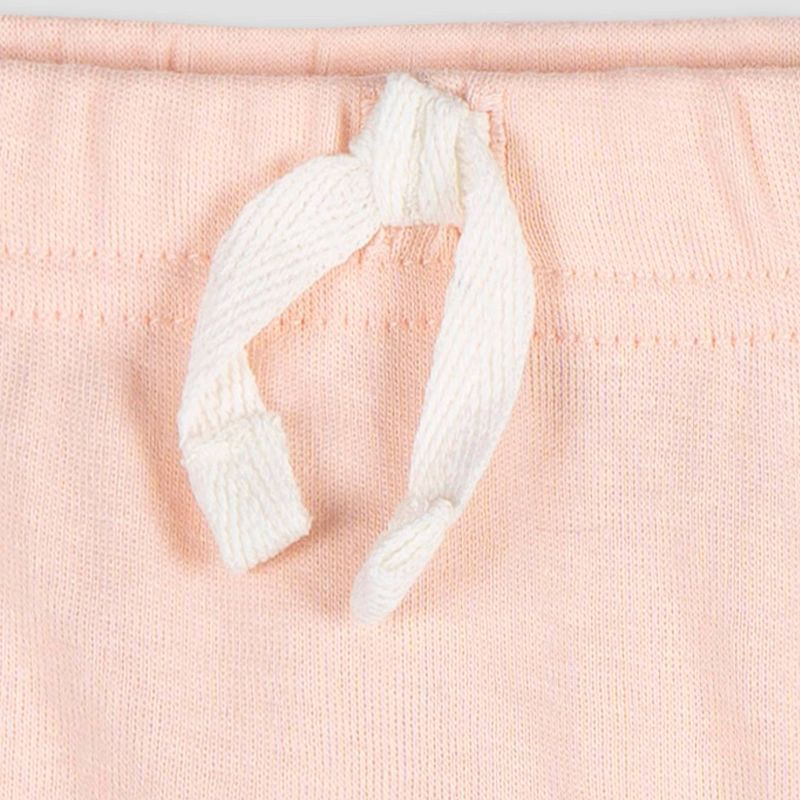 slide 5 of 6, Gerber Baby 3pk Jogger Pants - Pink 18M: Cotton-Spandex Blend, Elastic Leg Openings, Pull-On Waist, Knit Fabric, 3 ct