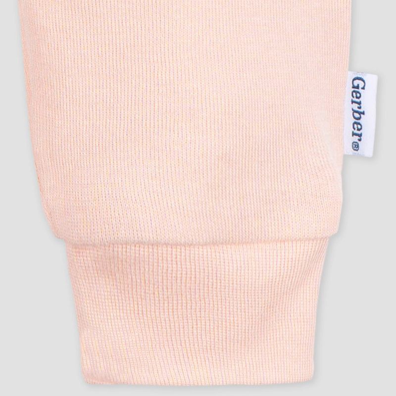 slide 6 of 6, Gerber Baby 3pk Jogger Pants - Pink 18M: Cotton-Spandex Blend, Elastic Leg Openings, Pull-On Waist, Knit Fabric, 3 ct