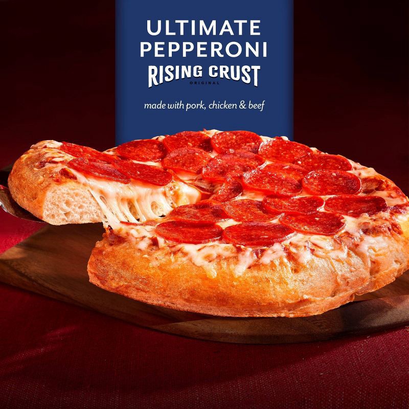 slide 3 of 8, DiGiorno Rising Crust Pepperoni Frozen Pizza - 24.7oz, 24.7 oz