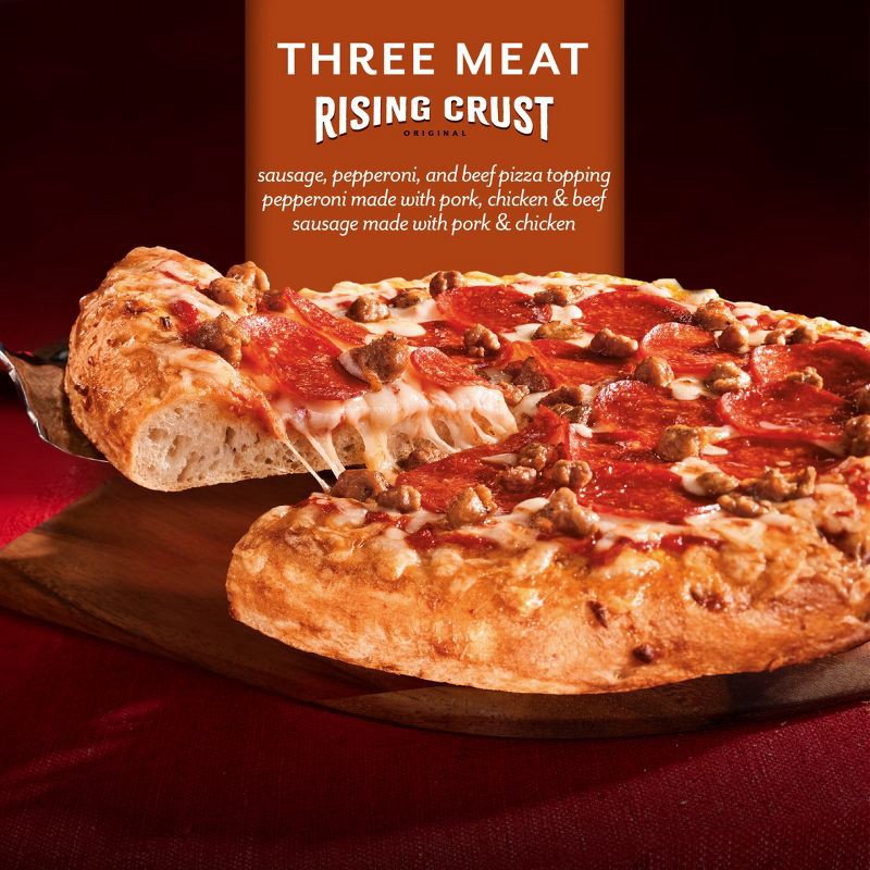 slide 3 of 11, DiGiorno Rising Crust Three Meat Frozen Pizza - 27.1oz, 27.1 oz