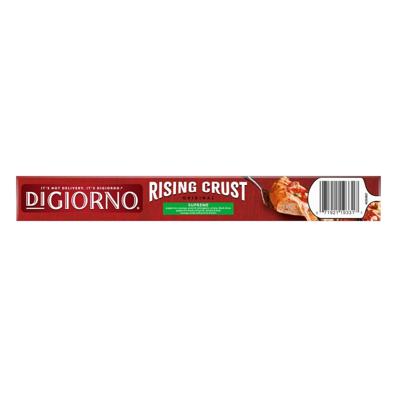 slide 11 of 13, DiGiorno Rising Crust Supreme Frozen Pizza - 29.3oz, 29.3 oz