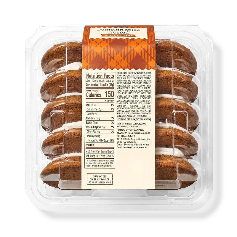slide 3 of 3, Harvest Pumpkin Spice Frosted Cookies - 13.5oz/10ct - Favorite Day™, 10 ct; 13.5 oz
