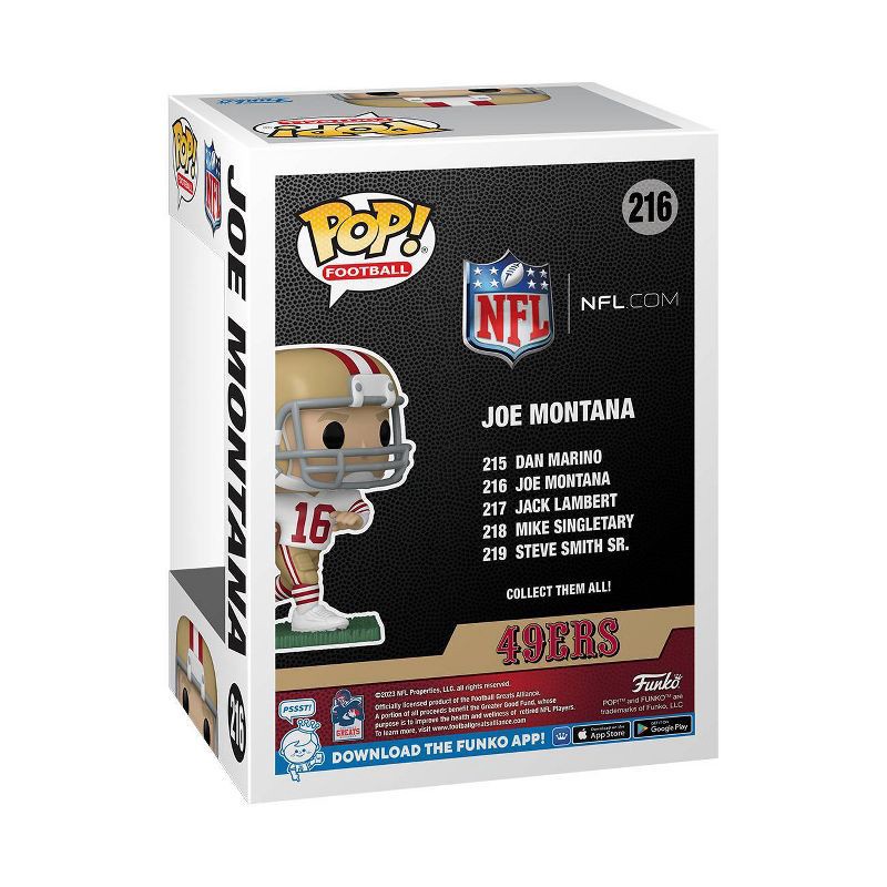 slide 3 of 3, Funko POP! NFL Legends: San Francisco 49ers - Joe Montana(Away), 1 ct