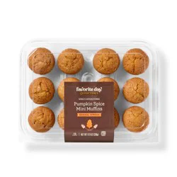 Pumpkin Spice Mini Muffins - 11.8oz/12ct - Favorite Day™