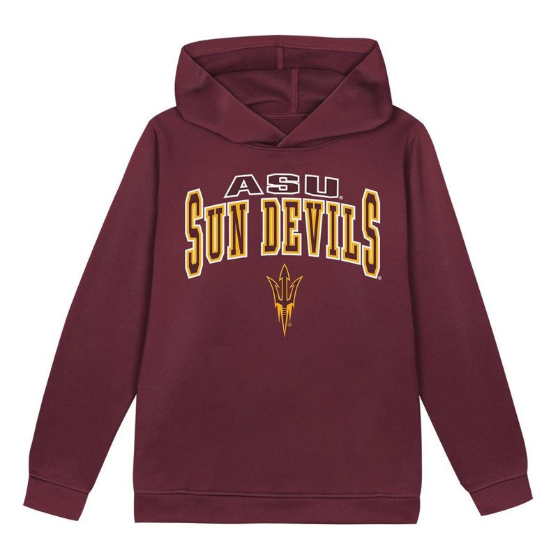 slide 1 of 1, NCAA Arizona State Sun Devils Toddler Boys' Poly Hooded Sweatshirt - 2T: Team Logo Fleece, 1 ct