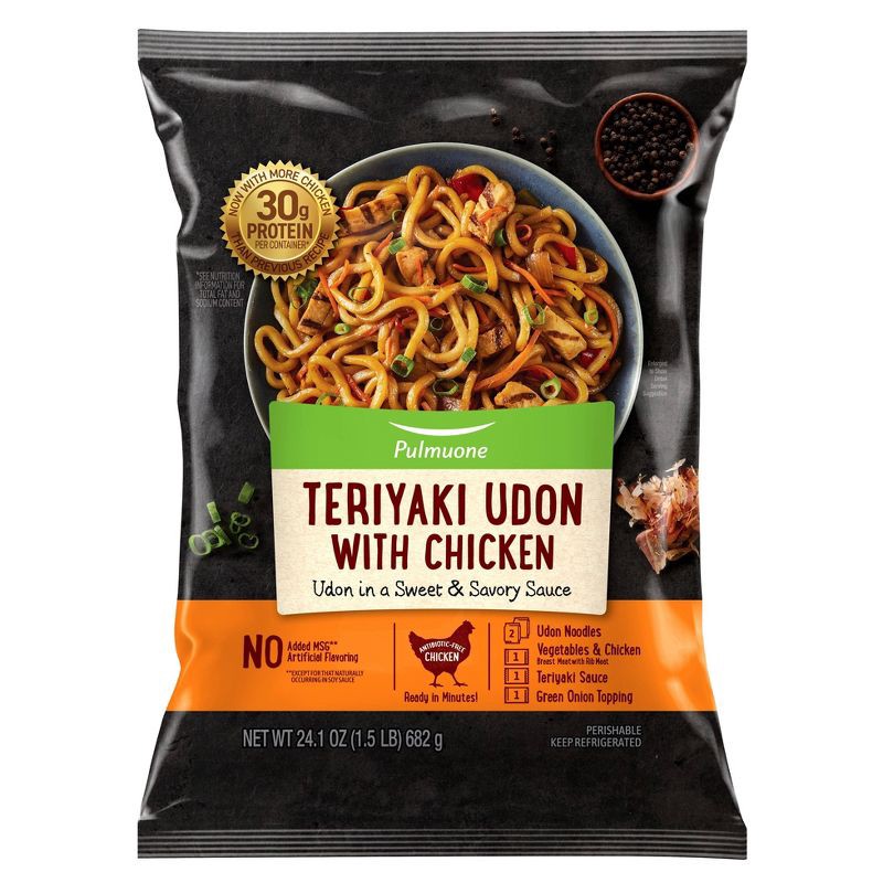 slide 1 of 4, Pulmuone Teriyaki Udon with Chicken Meal - 24.1oz, 24.1 oz