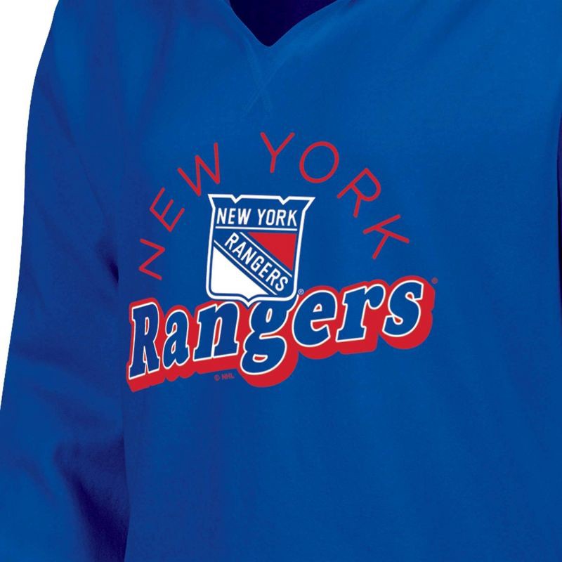 slide 3 of 3, NHL New York Rangers Women's Dark Fleece Hooded Sweatshirt - S, 1 ct