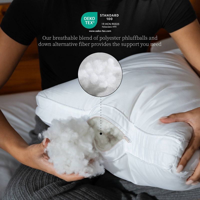 slide 4 of 5, Standard Medium Machine Washable Adjustable Cloud Pillow - Coop Home Goods, 1 ct