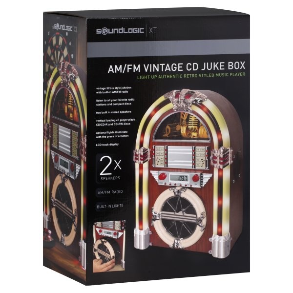 slide 1 of 1, Sound Logic Am/Fm Vintage Cd Juke Box, 1 ct