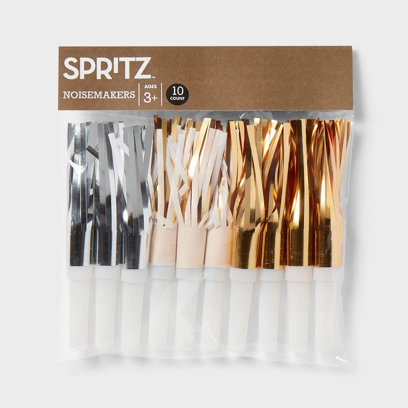 slide 3 of 3, 10ct New Years Eve Noisemakers - Spritz™, 10 ct