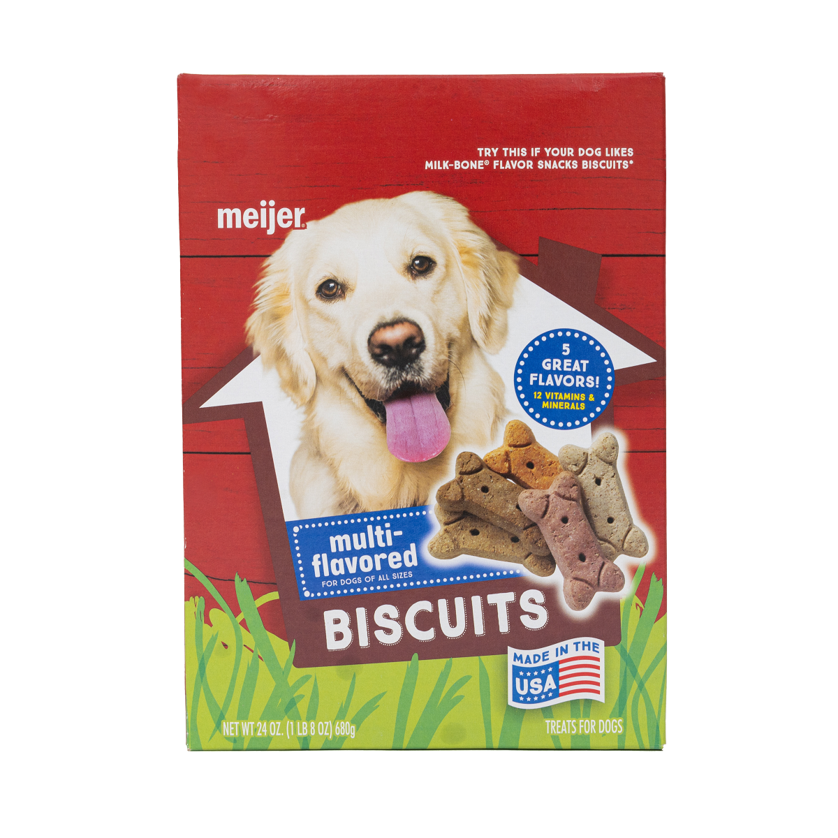 slide 1 of 5, Meijer Main Choice Multi-Flavored Biscuits, 24 oz