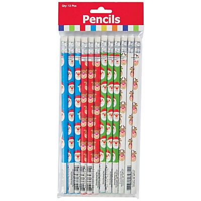 slide 1 of 1, Fun Express Reindeer & Santa Pencils, 1 ct