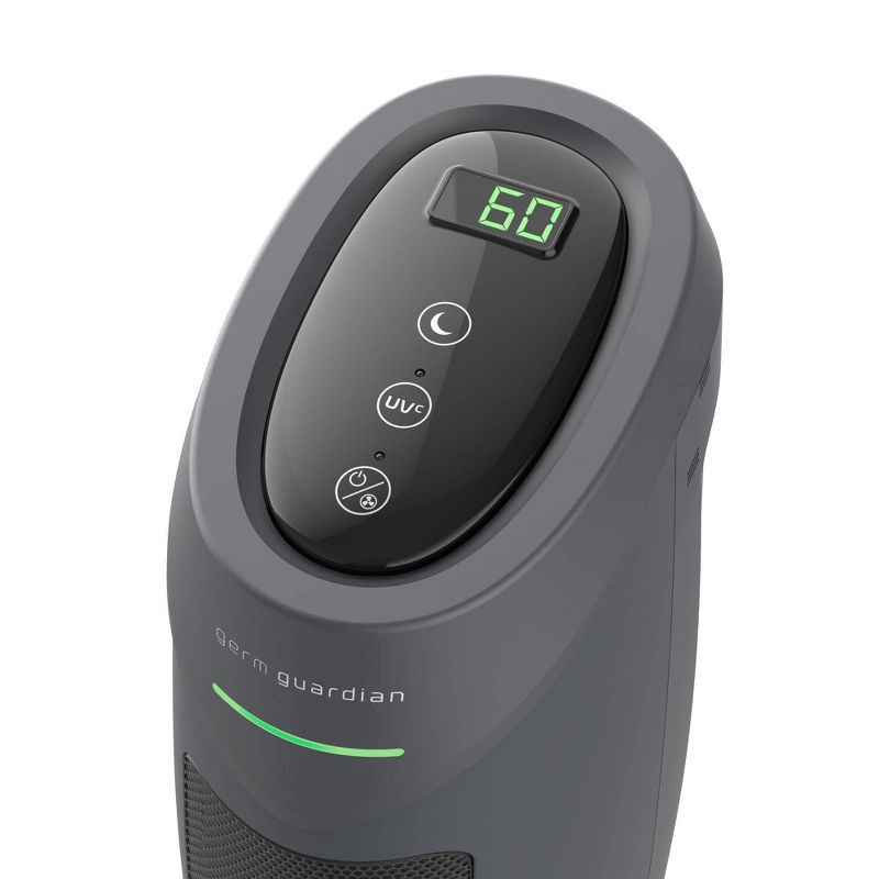 slide 9 of 16, Germ Guardian GermGuardian Intelligent 22in Tower Air Purifier HEPA Filter UV-C Intellisense with AQI: UV Light Sanitizer, 500-800 sq. ft. Coverage, 1 ct