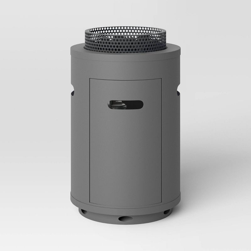 slide 3 of 5, 1lb Round Column Fire Pit Gray - Room Essentials™, 1 lb