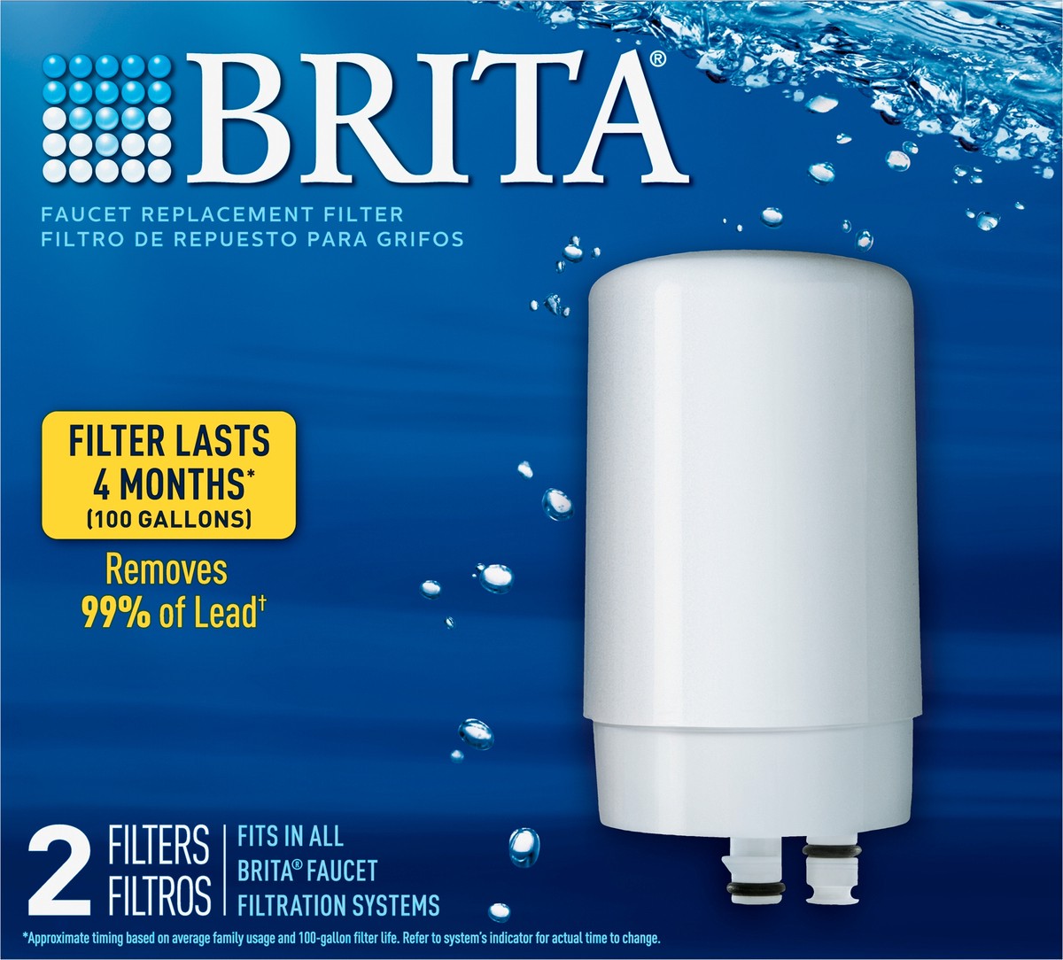 slide 6 of 7, Brita Faucet Replacement Filters 2 ea, 2 ct