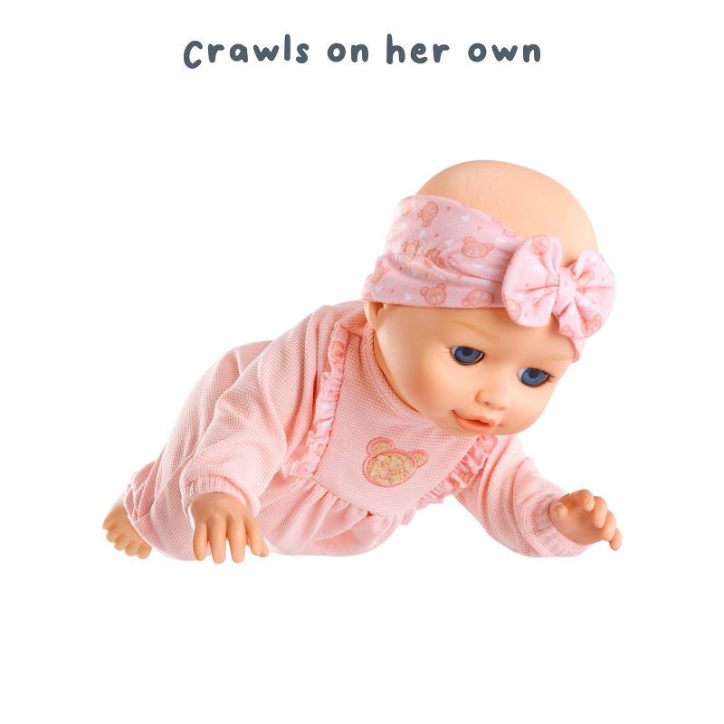 slide 3 of 7, BABY Born Learn to Walk Annabell Doll - Blue Eyes: PVC Material, Outfit Included, Educational Infant Toy, 1 ct