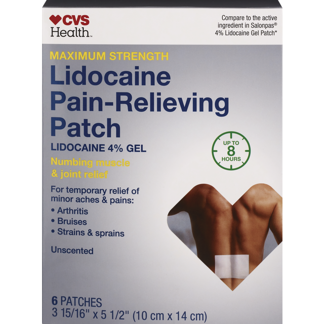 slide 1 of 1, CVS Health Salonpas Lidocne Patch, 6 ct