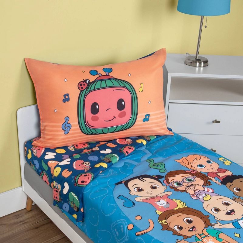 slide 7 of 8, CoComelon Kids' 4 pc Toddler Bed Set, 4 ct