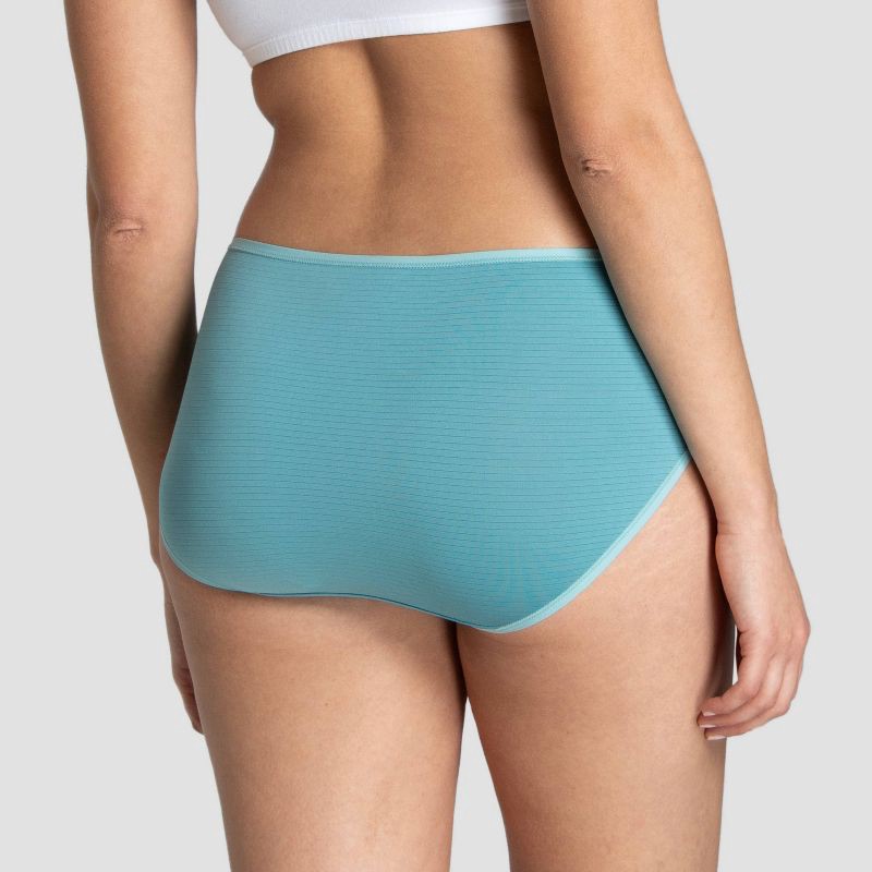 slide 5 of 5, Fruit of the Loom Women's 6pk Striped Breathable Cooling Briefs - Colors May Vary 7: High Rise, Moisture Wicking, 6 ct