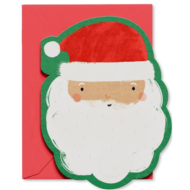 slide 1 of 3, American Greetings 10ct Santa Blank Notecards, 10 ct