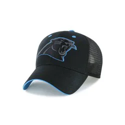 NFL Carolina Panthers Black Moneymaker Mesh Hat: Adjustable Snapback Football Cap