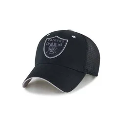 NFL Las Vegas Raiders Black Moneymaker Mesh Hat: Adjustable Snapback Twill Cap
