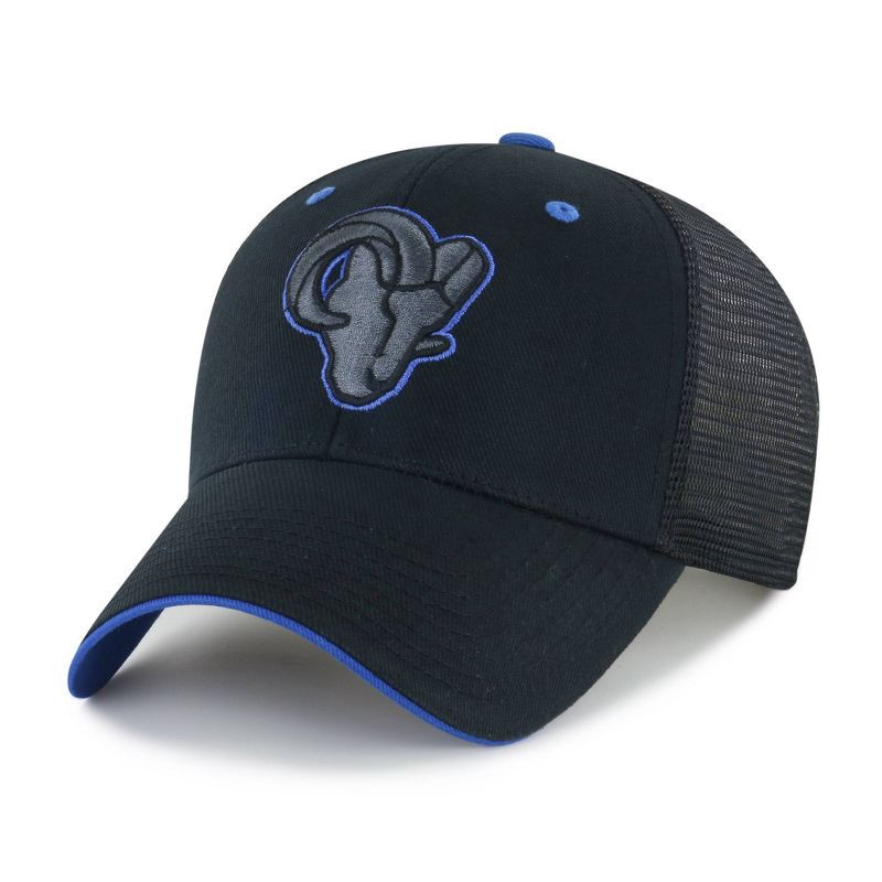 slide 1 of 2, NFL Los Angeles Rams Black Moneymaker Mesh Hat, 1 ct