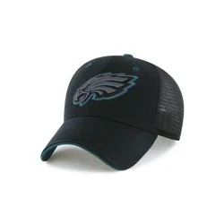 NFL Philadelphia Eagles Black Moneymaker Mesh Hat: Adjustable Snapback Twill Cap