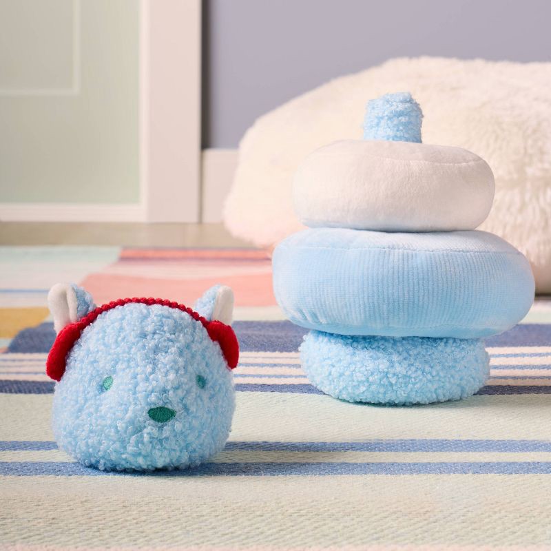 slide 2 of 4, Squirrel Christmas Soft Plush Baby Toy Stacker - Cloud Island™, 1 ct