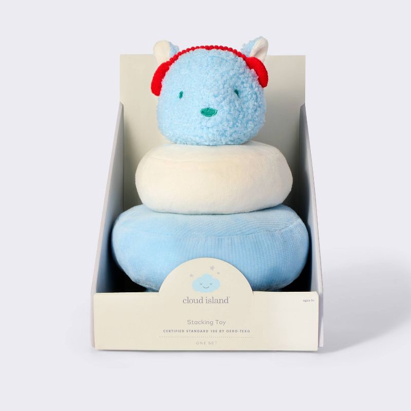 slide 4 of 4, Squirrel Christmas Soft Plush Baby Toy Stacker - Cloud Island™, 1 ct