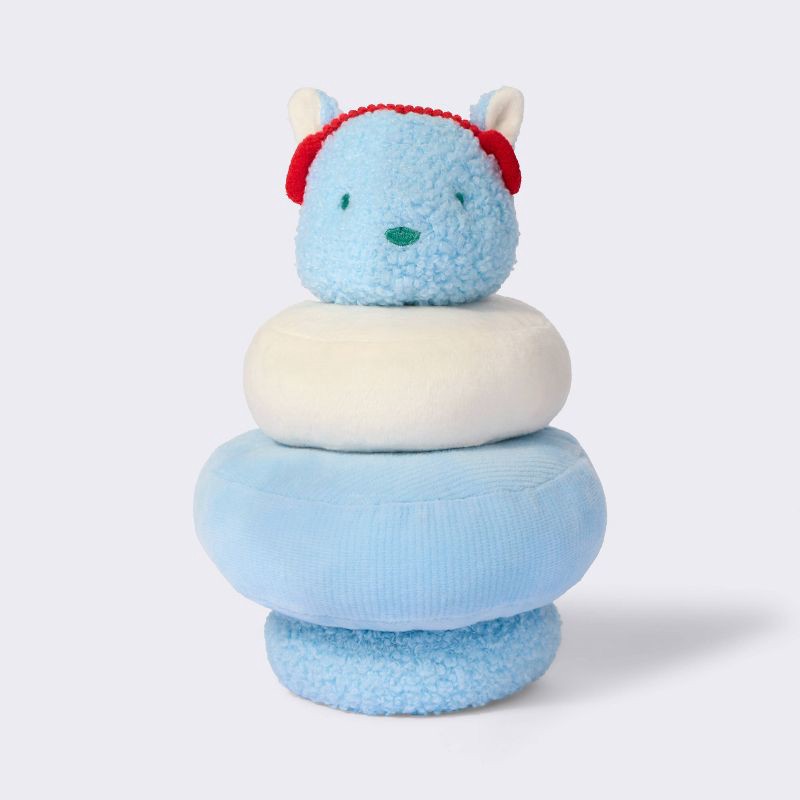 slide 1 of 4, Squirrel Christmas Soft Plush Baby Toy Stacker - Cloud Island™, 1 ct