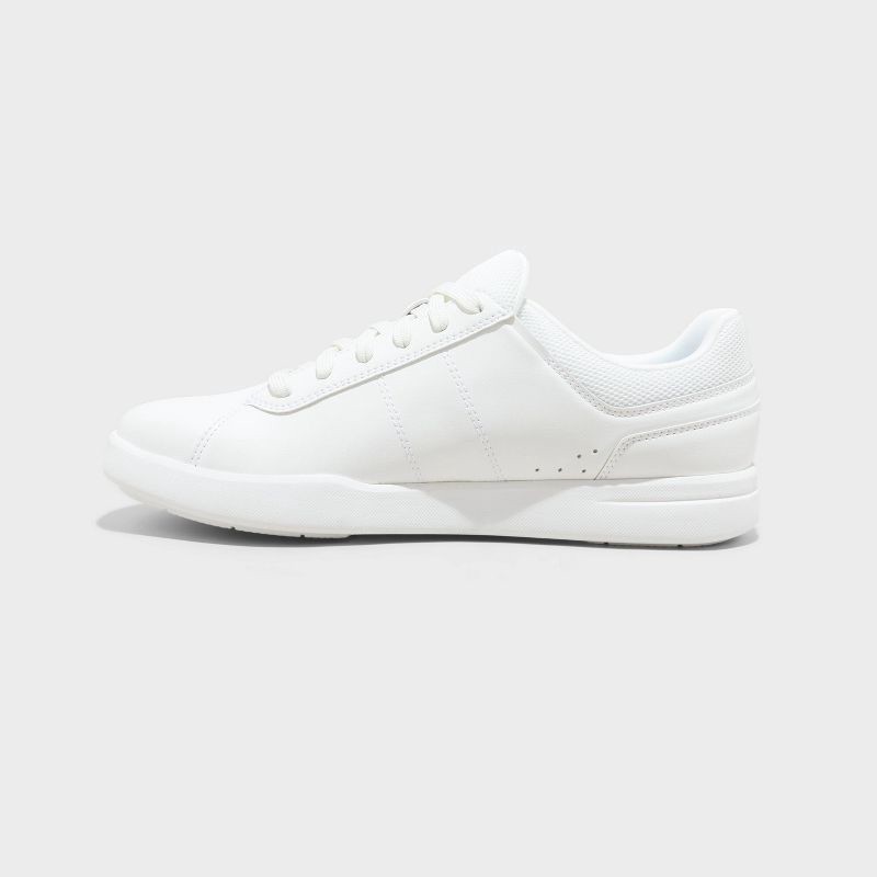 slide 2 of 4, Men's Scout Sneakers - Goodfellow & Co™ White 11.5: Lace Up, Cushioned Footbed, Mesh Construction, 1 ct
