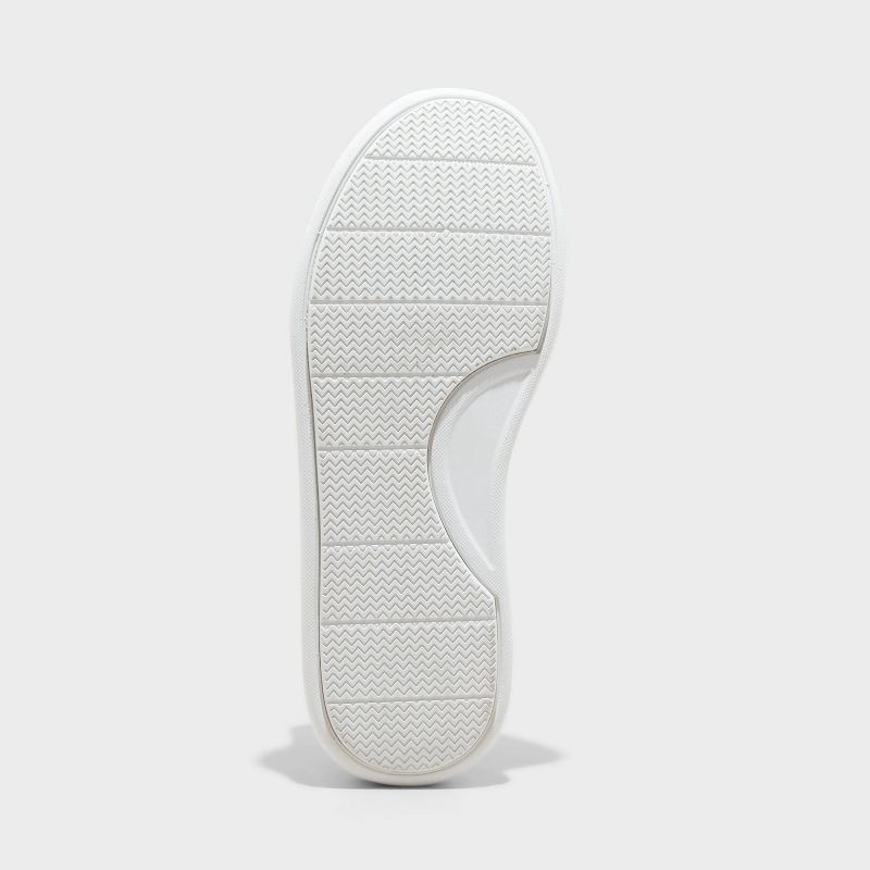 slide 4 of 4, Men's Scout Sneakers - Goodfellow & Co™ White 11.5: Lace Up, Cushioned Footbed, Mesh Construction, 1 ct