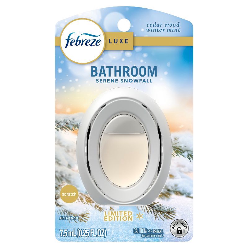 slide 3 of 7, Febreze Bathroom Air Freshener - Serene Snowfall - 1ct, 1 ct
