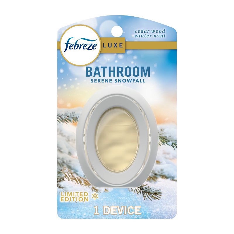 slide 1 of 7, Febreze Bathroom Air Freshener - Serene Snowfall - 1ct, 1 ct