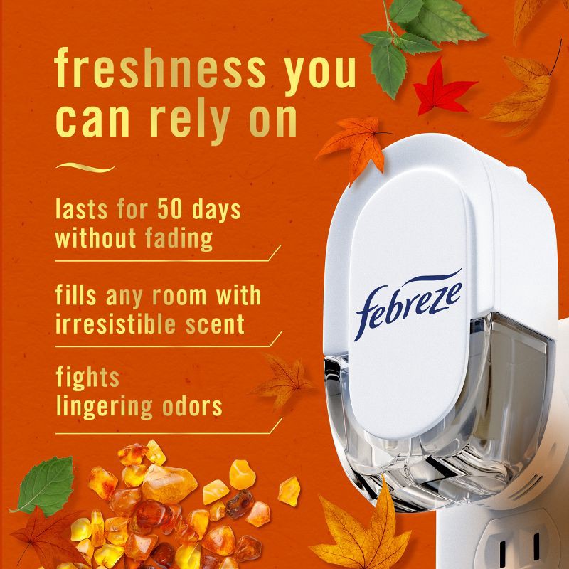 slide 5 of 14, Febreze Luxe Plug Dual Refill Air Freshener - Crisp Fall Breeze - 1.75 fl oz/2ct, 1.75 fl oz, 2 ct