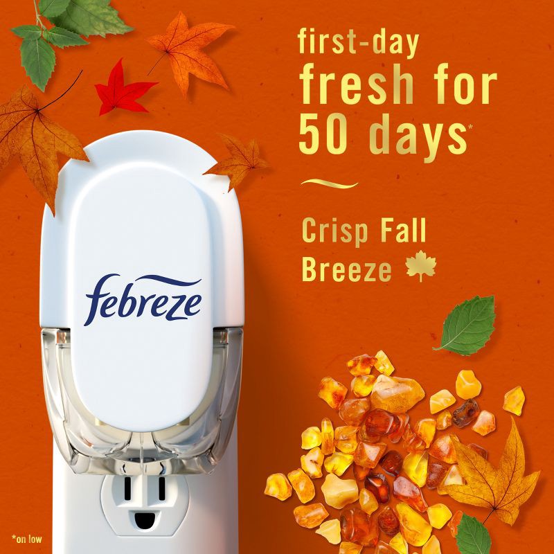 slide 8 of 14, Febreze Luxe Plug Dual Refill Air Freshener - Crisp Fall Breeze - 1.75 fl oz/2ct, 1.75 fl oz, 2 ct
