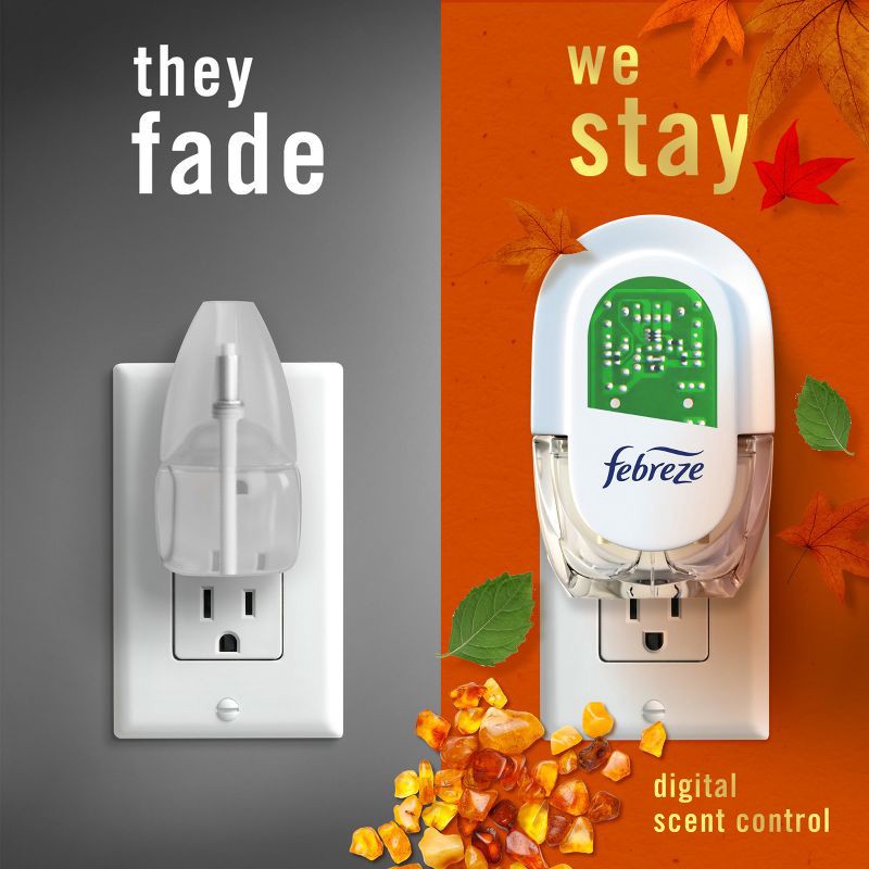 slide 4 of 16, Febreze Luxe Plug Dual Refill Air Freshener - Crisp Fall Breeze - 1.75 fl oz/2ct, 1.75 fl oz, 2 ct
