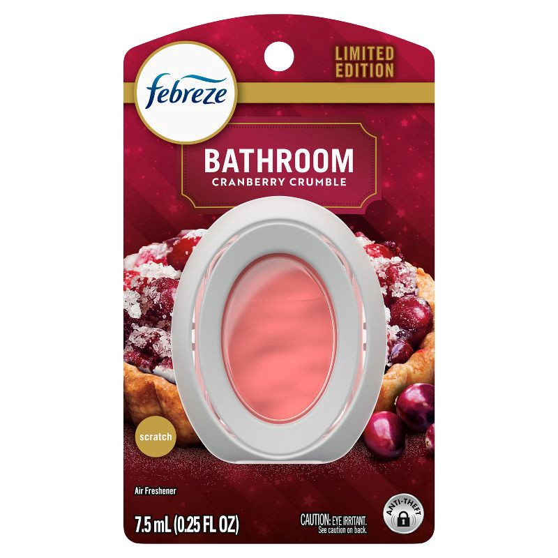 slide 3 of 7, Febreze Bathroom Air Freshener - Cranberry Crumble - 1ct, 1 ct