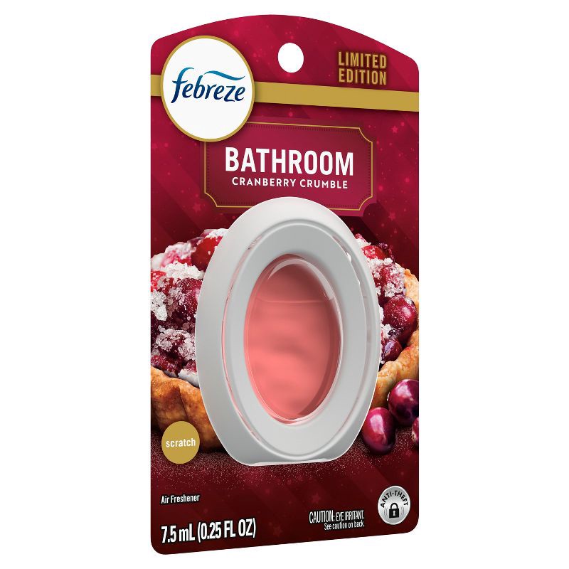 slide 4 of 7, Febreze Bathroom Air Freshener - Cranberry Crumble - 1ct, 1 ct