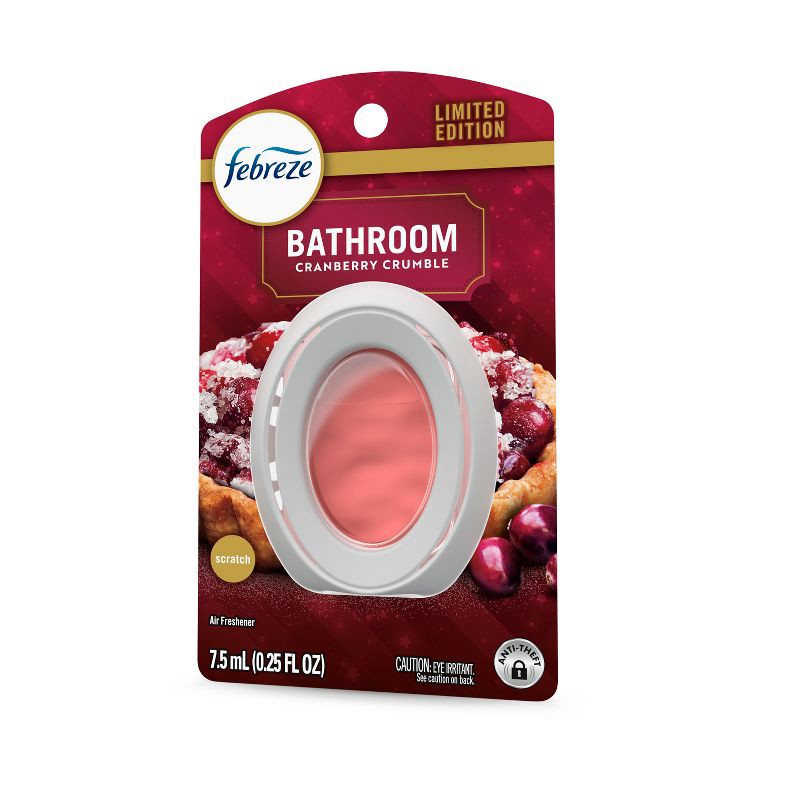 slide 6 of 7, Febreze Bathroom Air Freshener - Cranberry Crumble - 1ct, 1 ct