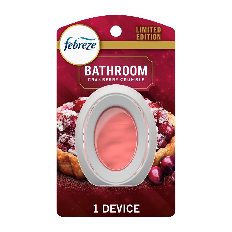 slide 1 of 7, Febreze Bathroom Air Freshener - Cranberry Crumble - 1ct, 1 ct