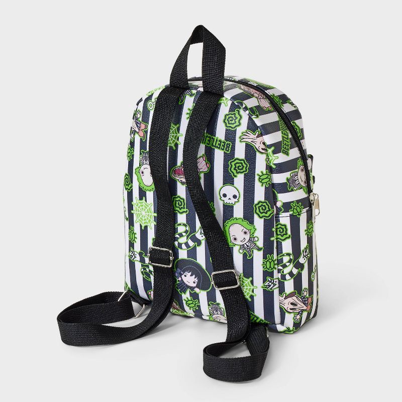 slide 2 of 3, Kids' Beetlejuice 10" Backpack - Black, 1 ct