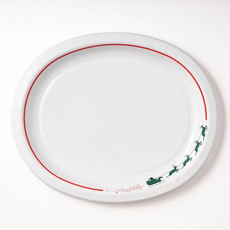 slide 1 of 3, 10ct 10"x12" Christmas Buffet Plates - Spritz™, 10 ct